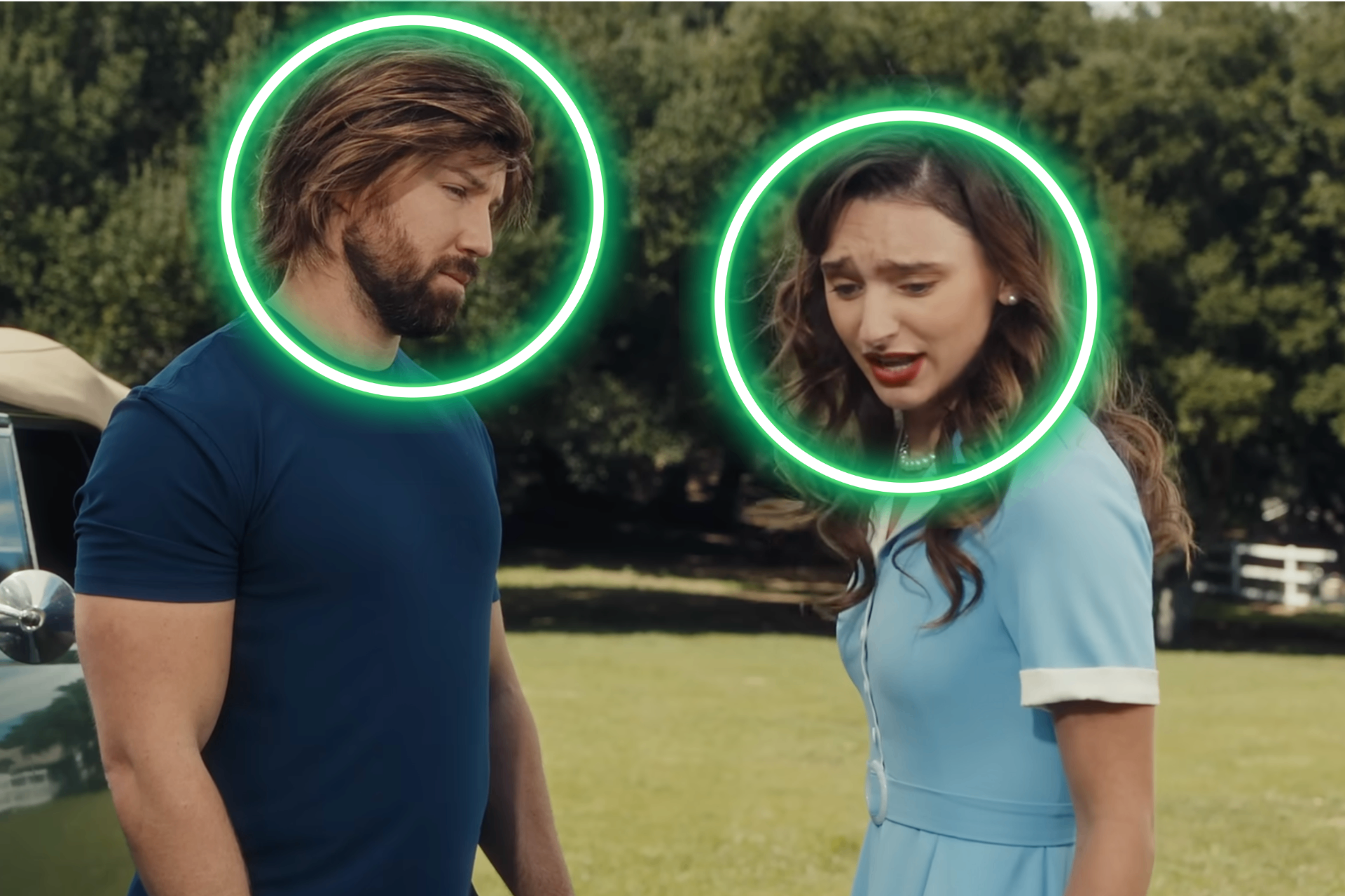 Multispeaker detection showing two faces tracked independently