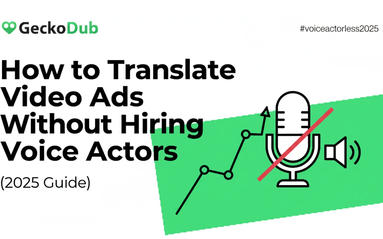 How to Translate Video Ads Without Hiring Voice Actors (2025 Guide)